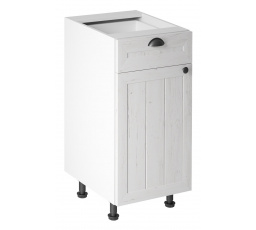 Kuchyňská dolní skřínka - PROWANSJA D40S1 - Levá, Bílá/Borovice Andersen