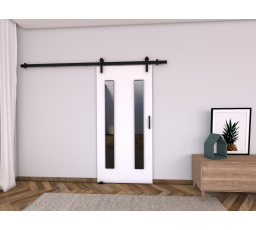 Posuvné dveře LOFT H70, Bílá/Černá