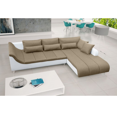 Rohová sedací souprava Alex P sv.hnědá