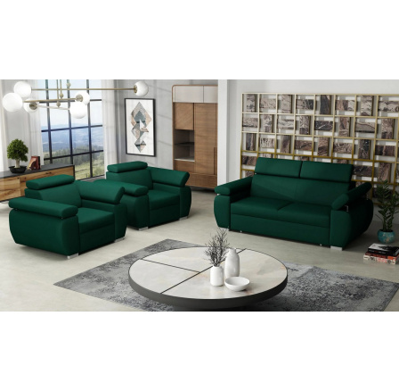 Sedací souprava Bodie 3+1+1 zelená Sedací souprava Bodie 3+1+1 zelená