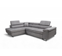 Rohová sedačka Annabelle L s funkcí spaní / Vogue 14 / černé nohy / levá strana