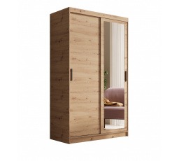Šatní skříň s posuvnými dveřmi a zrcadlem Hailey 120 Artisan+Artisan