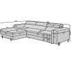 Rohová sedací souprava FELRO - Levá, Sola 06