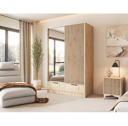 Šatní skříň Voodi II, Dub Artisan 120x204 Šatní skříň Voodi II, Dub Artisan 120x204