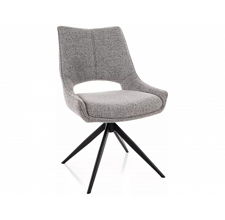 ŽIDLE FINO A NOELLE ČERNÝ RÁM / ŠEDÁ 09