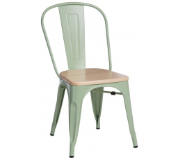 Židle Paris Wood zelená borovice          přírodní