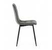 Jídelní židle, šedá, sametová látka, CT-281 GREY4