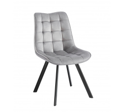 Židle velvet šedá J265