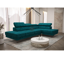 Rohová sedací souprava EMPORIO MINI 300x180 - pravá, tyrkysová