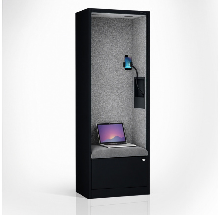 Sally 600mm korpus Černý - sedák Šedý