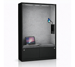 Sally 1150mm korpus Černý - sedák Šedý