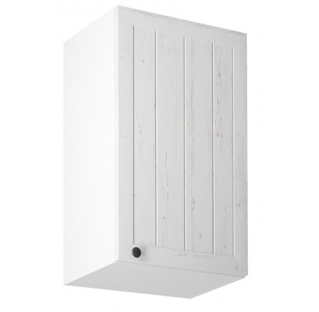 Kuchyňská horní skřínka PROWANSJA G45 - Pravá, Bílá/Borovice Andersen