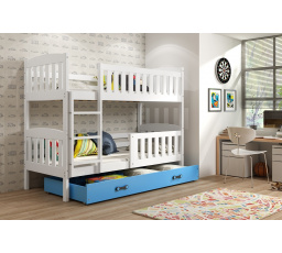 Patrová postel Kuba bílá/modrá