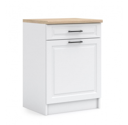 Kuchyňská dolní skříňka IRMA D60-1D1SZ, Bílá mat Kuchyňská dolní skříňka IRMA D60-1D1SZ, Bílá mat