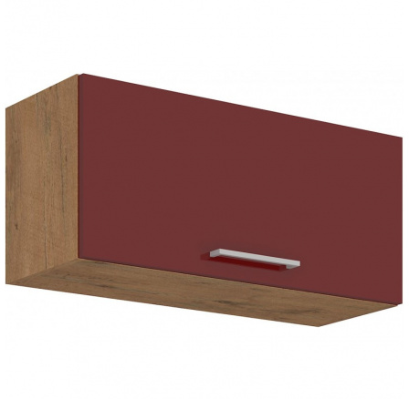 Kuchyňská skříňka Vega 80GU36-1F dub lancelot/bordo lesk