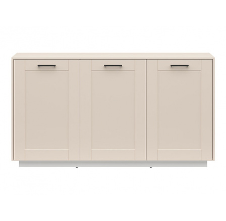 Komoda FL SMART KOM3D/KPL KRYTKA (BLENDY), bílá alpská/béžová písková