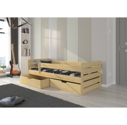 Postel s matrací BEMMA 200x90 Borovice Přírodní Postel s matrací BEMMA 200x90 Borovice Přírodní