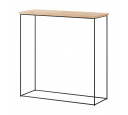 Konzole Milan Černá+Dub Lancelot