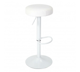 Barová židle Mumford s nastavitelnou výškou bílá