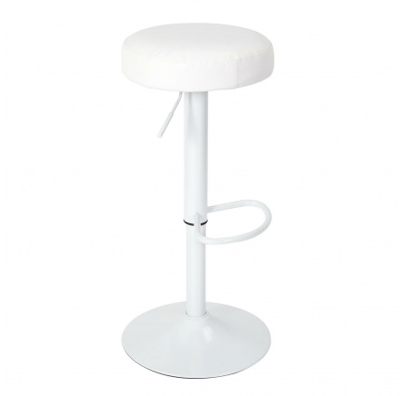 Barová židle Mumford s nastavitelnou výškou bílá