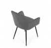Jídelní židle, šedá, sametová látka, DCH-215 GREY4