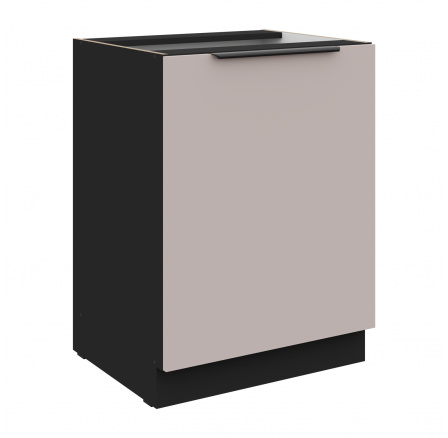 Dolní skřínka ARONA - 60 D 1F BB, Černá mat/Kašmír Dolní skřínka ARONA - 60 D 1F BB, Černá mat/Kašmír