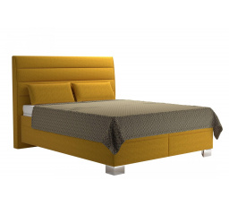 Postel Briana 160x200, béžová/žlutá