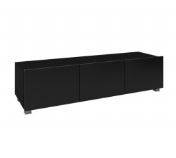 TV komoda CALABRINI C12 150 Černý mat / černý lesk