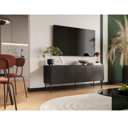 Tv komoda SIENA 150, černá