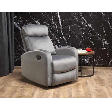 Polohovací křeslo WONDER, Šedá Polohovací křeslo WONDER, Šedá