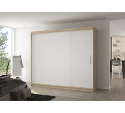 Posuvná skříň ANTOS 250 Sonoma+Bílá