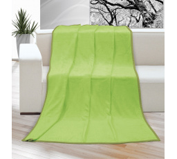 Deka micro dvojlůžko 200x230cm světle zelená