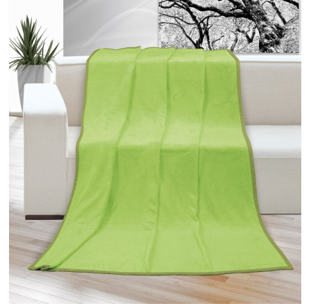 Deka micro dvojlůžko 200x230cm světle zelená Deka micro dvojlůžko 200x230cm světle zelená