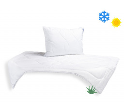 SET Přikrývka Aloe Vera 140x200cm celoroční 850g + Polštář UNICO® AloeVera 70x90cm 900g