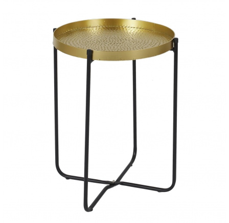 Konferenční stolek Alia 35 cm zlatý/černý