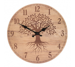 Hodiny nástěnné - pr. 34 cm, MDF, strom života