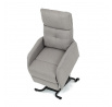 Polohovací křeslo, elektrické kabelové ovládání, krémová, látka, TV-5482 CRM2