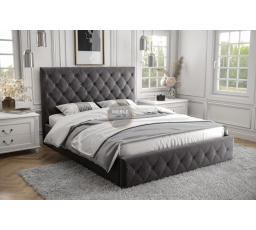 Postel ROMA - 140x200, Dřevěná, šedá