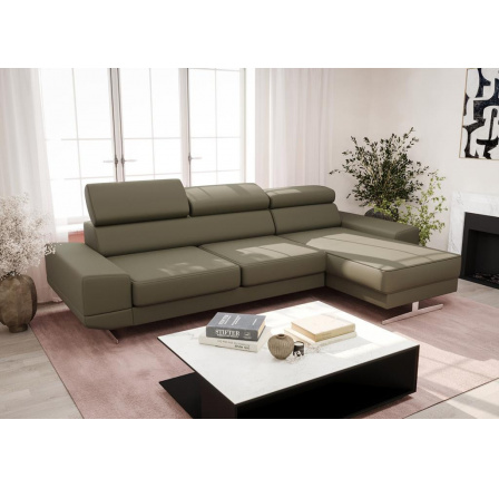 Rohová sedací souprava MILANO MINI přírodní kůže - přírodní kůže - volitelná barva, pravá