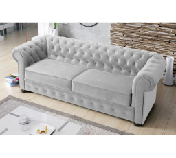 Sofa dvoumístná MANCHESTER II 188 cm - Pohovka bez funkce spaní, šedá
