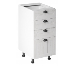 Kuchyňská dolní skřínka - PROWANSJA D40S4, Bílá/Borovice Andersen