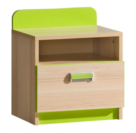 Noční stolek LORENTO L12, Jasan Coimbra/Limetka Noční stolek LORENTO L12, Jasan Coimbra/Limetka
