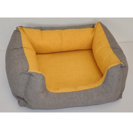 Pelíšek AXIN  žlutý - 68x58 cm