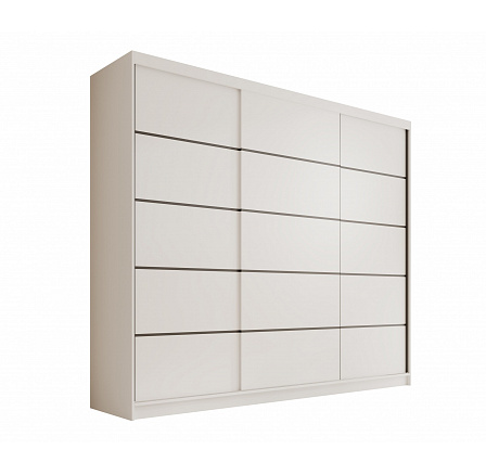 Posuvná skříň Andy 250 Bílá+Bílá