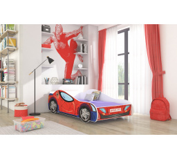 Postel s matrací SPIDER 140x70 Červená