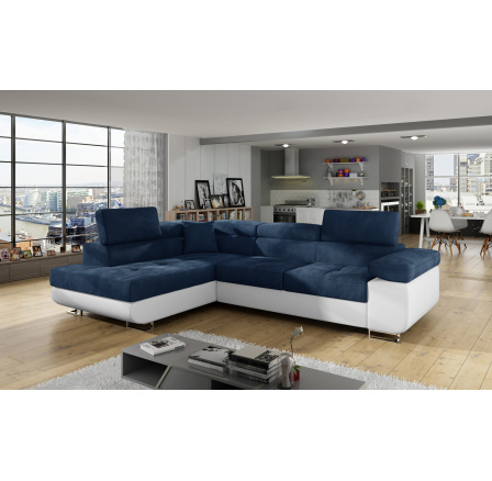 Rohová sedací souprava ANTON, Kronos 09/Soft 17  Levá