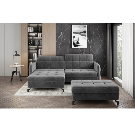 Rohová sedací souprava LORELLE + Taburet Paros 06 110x200 Levý 1