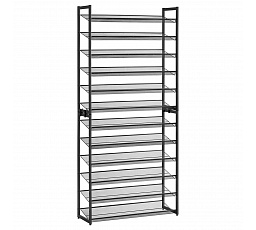 Botník, kov, černá, ABO-E1112 WT