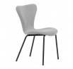 Jídelní židle, stříbrná, látka, CT-S8010 SIL2
