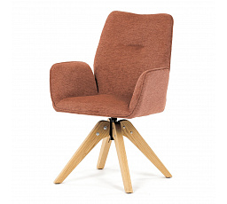 Jídelní židle, oranžová, látka, DCH-C2148 ORA2